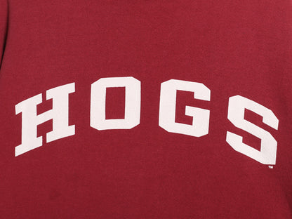 90s ラッセル カレッジ プリント スウェット フード パーカー メンズ レディース XXL / オールド トレーナー 裏起毛 大きいサイズ スポーツ