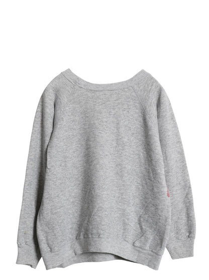 80s USA製 チャンピオン アーガイル 染込み プリント スウェット L 小さめ メンズ レディース S 程 ヴィンテージ トレーナー 裏起毛 杢灰