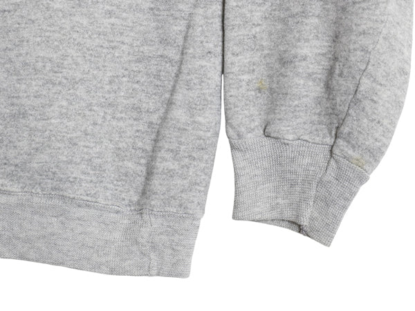 80s USA製 チャンピオン アーガイル 染込み プリント スウェット L 小さめ メンズ レディース S 程 ヴィンテージ トレーナー 裏起毛 杢灰