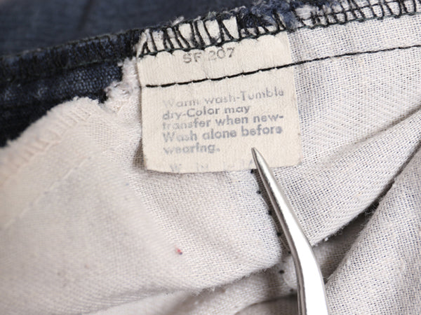 70s USA製 リーバイス 519 コーデュロイ パンツ メンズ 30 34 古着 ヴィンテージ スリム ストレート 細畝 コーズ 42 TALON 細身 ネイビー