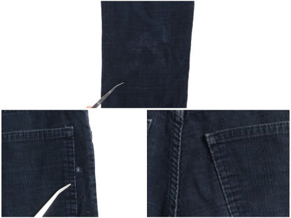 70s USA製 リーバイス 519 コーデュロイ パンツ メンズ 30 34 古着 ヴィンテージ スリム ストレート 細畝 コーズ 42 TALON 細身 ネイビー