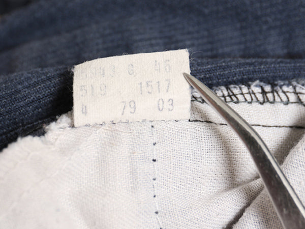 70s USA製 リーバイス 519 コーデュロイ パンツ メンズ 30 34 古着 ヴィンテージ スリム ストレート 細畝 コーズ 42 TALON 細身 ネイビー