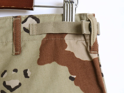 90s US ARMY 米軍実物 デザート カモ カーゴ パンツ SMALL LONG / オールド 90年製 BDU 6C チョコチップ 迷彩柄 ミリタリー 軍物 ボトムス