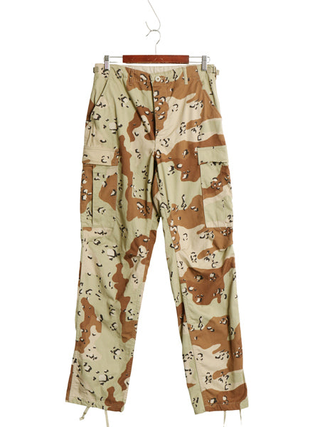 90s US ARMY 米軍実物 デザート カモ カーゴ パンツ SMALL LONG / オールド 90年製 BDU 6C チョコチップ 迷彩柄 ミリタリー 軍物 ボトムス