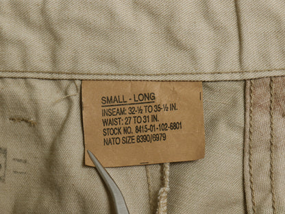 90s US ARMY 米軍実物 デザート カモ カーゴ パンツ SMALL LONG / オールド 90年製 BDU 6C チョコチップ 迷彩柄 ミリタリー 軍物 ボトムス