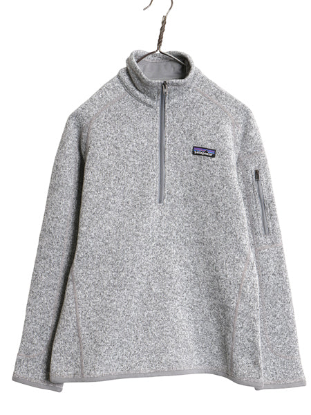パタゴニア ベターセーター ハーフジップ レディース M 18年製 フリース セーター アウトドア 裏起毛 プルオーバー ジャケット ブルゾン 灰