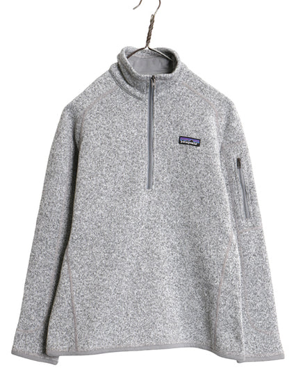パタゴニア ベターセーター ハーフジップ レディース M 18年製 フリース セーター アウトドア 裏起毛 プルオーバー ジャケット ブルゾン 灰