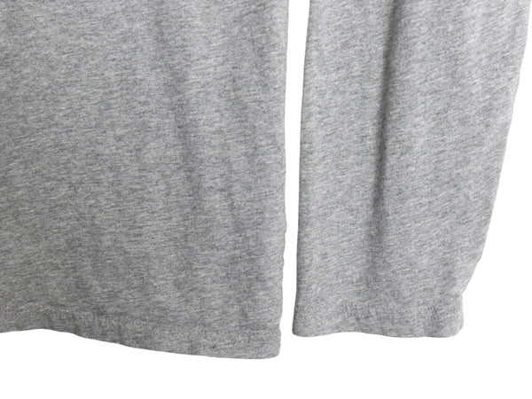 ポロ ラルフローレン フード付き 長袖 Tシャツ メンズ L / コットン ロンT フード パーカー プルオーバー カットソー シンプル 薄手 グレー