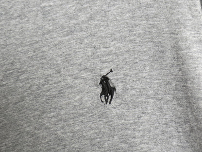 ポロ ラルフローレン フード付き 長袖 Tシャツ メンズ L / コットン ロンT フード パーカー プルオーバー カットソー シンプル 薄手 グレー