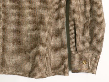 70s 80s Bloomingdales 長袖 ウール シャツ メンズ L / ヴィンテージ チェック ポケット付き ボックス カジュアル シンプル マルチカラー