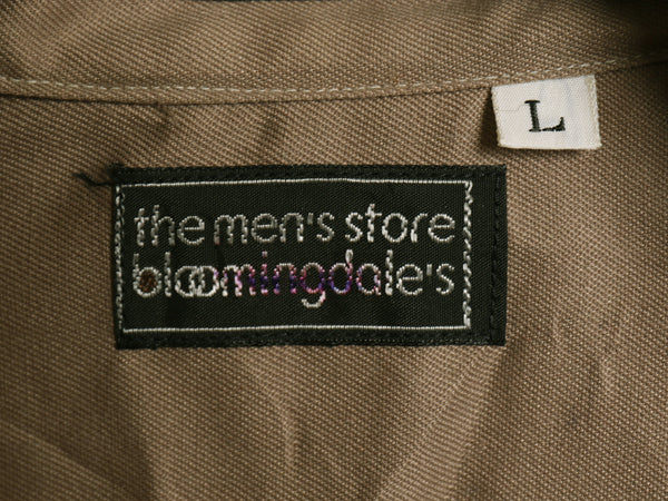 70s 80s Bloomingdales 長袖 ウール シャツ メンズ L / ヴィンテージ チェック ポケット付き ボックス カジュアル シンプル マルチカラー