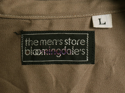 70s 80s Bloomingdales 長袖 ウール シャツ メンズ L / ヴィンテージ チェック ポケット付き ボックス カジュアル シンプル マルチカラー