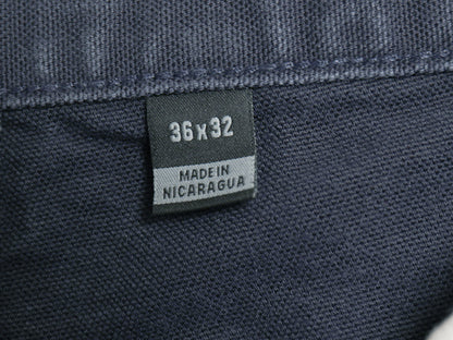 US企画 カーハート ウォッシュド ダック ペインター パンツ メンズ 36 32 ワーク ストレート ヘビーウェイト ボトムス シンプル ネイビー 