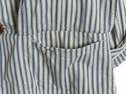 90s ★ ジェイクルー ストライプ ハンティング ジャケット メンズ L / 古着 オールド 旧タグ フィールド コート コットン 襟 コーデュロイ