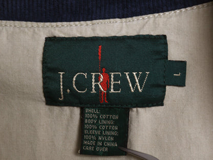 90s ★ ジェイクルー ストライプ ハンティング ジャケット メンズ L / 古着 オールド 旧タグ フィールド コート コットン 襟 コーデュロイ