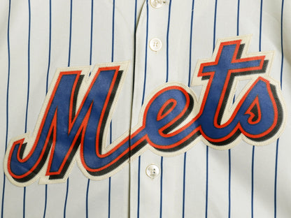 メッツ ベースボール シャツ メンズ XXL / MLB オフィシャル マジェスティック 大リーグ ユニフォーム ゲームシャツ 大きいサイズ ジャージ