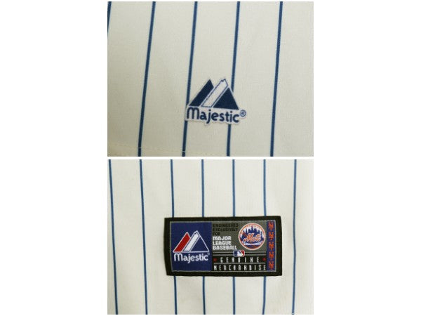 メッツ ベースボール シャツ メンズ XXL / MLB オフィシャル マジェスティック 大リーグ ユニフォーム ゲームシャツ 大きいサイズ ジャージ