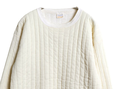 70s シアーズ 中綿 キルティング 長袖 Tシャツ メンズ レディース XL / ヴィンテージ 裏 サーマル インナー スウェット ロンT 大きいサイズ