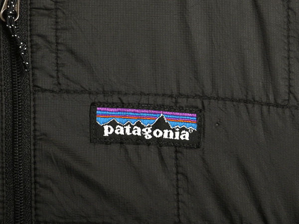 パタゴニア ナノ パフ プルオーバー メンズ S / 12年製 ジャケット 中綿 キルティング ナイロン ハーフジップ パッカブル ワンポイント 黒