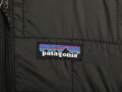パタゴニア ナノ パフ プルオーバー メンズ S / 12年製 ジャケット 中綿 キルティング ナイロン ハーフジップ パッカブル ワンポイント 黒