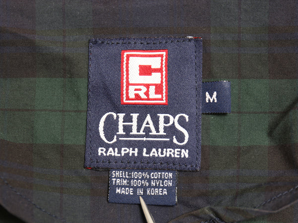 90s チャップス ラルフローレン セーリング アノラック ジャケット メンズ M 古着 オールド ポロ ブラックウォッチ チェック ハーフジップ