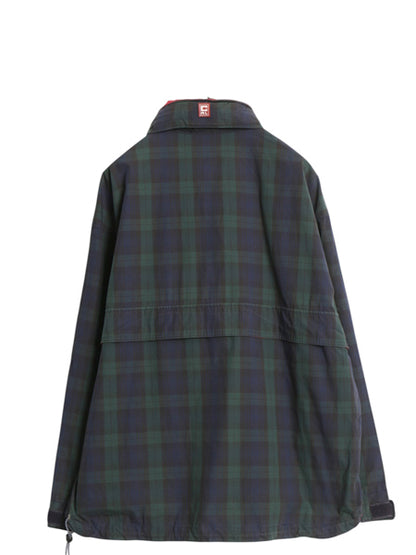 90s チャップス ラルフローレン セーリング アノラック ジャケット メンズ M 古着 オールド ポロ ブラックウォッチ チェック ハーフジップ