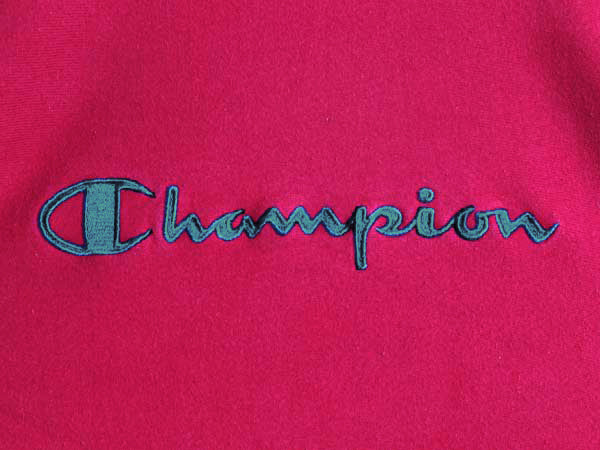 90s USA製 チャンピオン リバースウィーブ スウェット メンズ XXL / オールド トレーナー 裏起毛 スクリプト ロゴ刺繍 大きいサイズ ピンク