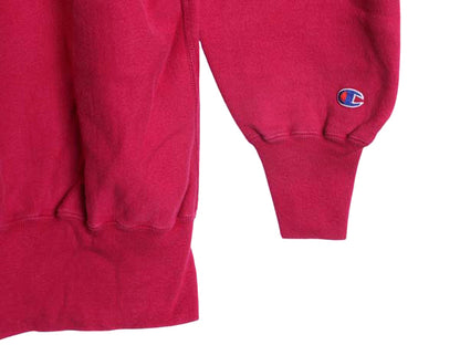 90s USA製 チャンピオン リバースウィーブ スウェット メンズ XXL / オールド トレーナー 裏起毛 スクリプト ロゴ刺繍 大きいサイズ ピンク