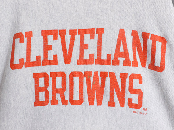 90s USA製 チャンピオン リバースウィーブ 2段 プリント スウェット メンズ XL オールド NFL ブラウンズ オフィシャル トレーナー アメフト