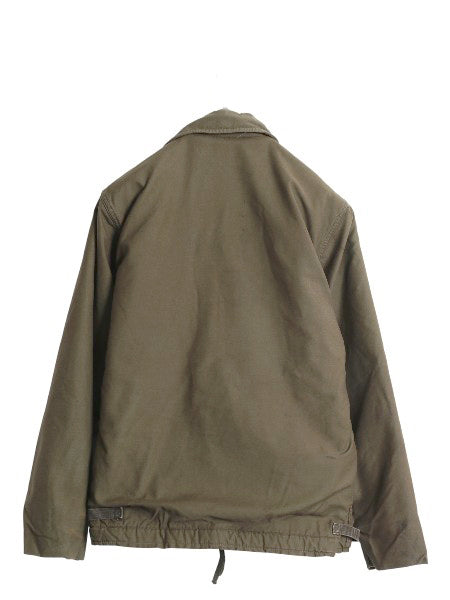 60s 米軍実物 USN ネイビー A-2 デッキ ジャケット メンズ M 古着 ヴィンテージ ミリタリー 軍物 裏ボア ライナー付き ブルゾン ステンシル