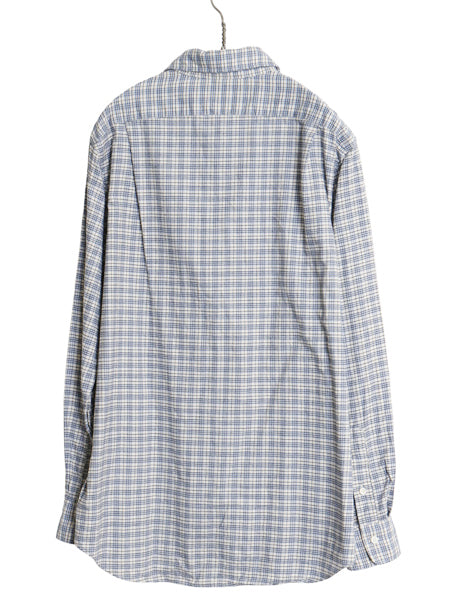 ラルフローレン チェック 長袖 シャツ メンズ L 古着 ポロ CLASSIC FIT コットン ポニー無し カジュアル マルチカラー ホリゾンタルカラー