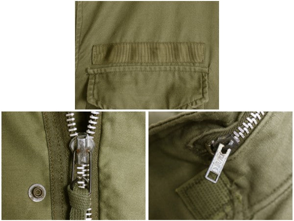 70s 米軍実物 US ARMY M-65 フィールド ジャケット MEDIUM REGULAR 71年製 ヴィンテージ 軍物 ミリタリー ジャンパー ブルゾン 2nd アルミ