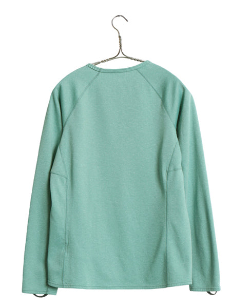 パタゴニア キャプリーン 長袖 Tシャツ レディース M / 18年製 アウトドア ロンT ストレッチ アンダーシャツ インナー シンプル グリーン