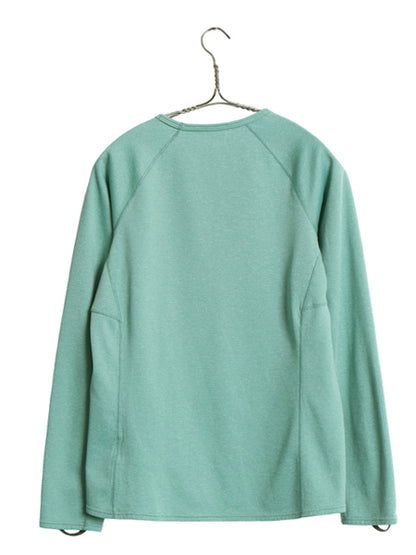 パタゴニア キャプリーン 長袖 Tシャツ レディース M / 18年製 アウトドア ロンT ストレッチ アンダーシャツ インナー シンプル グリーン