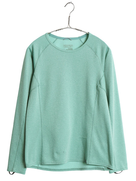 パタゴニア キャプリーン 長袖 Tシャツ レディース M / 18年製 アウトドア ロンT ストレッチ アンダーシャツ インナー シンプル グリーン