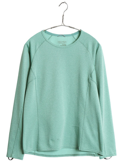 パタゴニア キャプリーン 長袖 Tシャツ レディース M / 18年製 アウトドア ロンT ストレッチ アンダーシャツ インナー シンプル グリーン