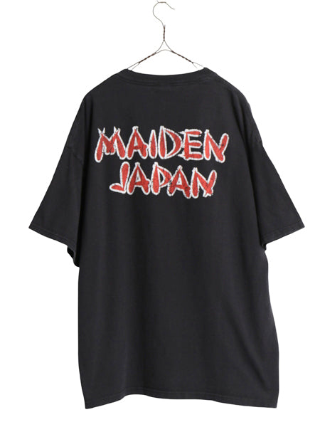 00s ★ アイアンメイデン イラスト プリント Tシャツ メンズ XL 古着 オールド 当時物 オフィシャル バンド メタル ロック スカル ブラック