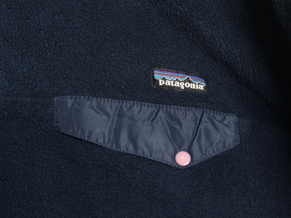 90s パタゴニア シンチラ スナップT メンズ M / 95年製 オールド アウトドア フリース プルオーバー ジャケット ジャンパー ハイネック 紺