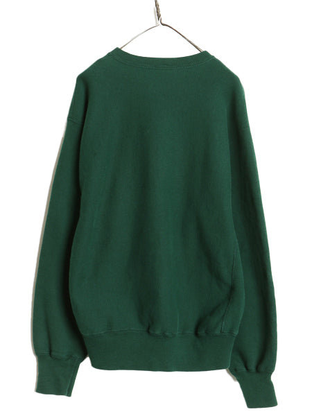 90s USA製 リー カレッジ プリント スウェット メンズ XL 古着 オールド ヘビーウェイト トレーナー 裏起毛 リバース タイプ 大きいサイズ