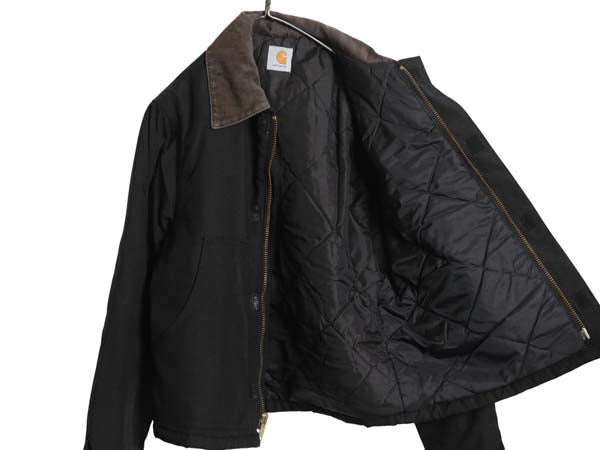90s カーハート エクストリーム アークティック ジャケット メンズ M オールド ワーク ナイロン フルジップ 中綿 キルティング ライナー 黒