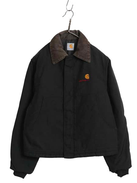 90s カーハート エクストリーム アークティック ジャケット メンズ M オールド ワーク ナイロン フルジップ 中綿 キルティング ライナー 黒