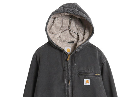 US企画 カーハート ダック シエラ ジャケット レディース XL WJ141 裏 ボア パイル フリース フルジップ ブルゾン ワーク 大きいサイズ 黒