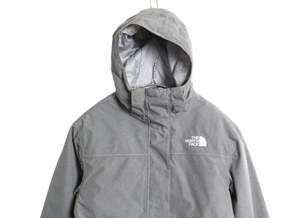 US企画 ノースフェイス ナイロン マウンテンパーカー ジャケット レディース S ロング コート DRYVENT 中綿 脱着 ライナー付き ジャンパー