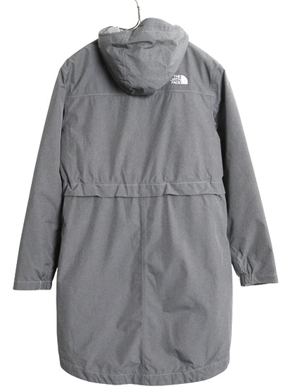 US企画 ノースフェイス ナイロン マウンテンパーカー ジャケット レディース S ロング コート DRYVENT 中綿 脱着 ライナー付き ジャンパー