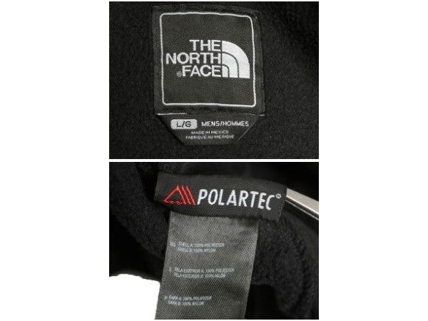 ノースフェイス フード付き デナリ ジャケット メンズ L / フリース ナイロン パーカー ジャンパー フルジップ ブルゾン ブラック ゆったり