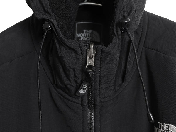 ノースフェイス フード付き デナリ ジャケット メンズ L / フリース ナイロン パーカー ジャンパー フルジップ ブルゾン ブラック ゆったり