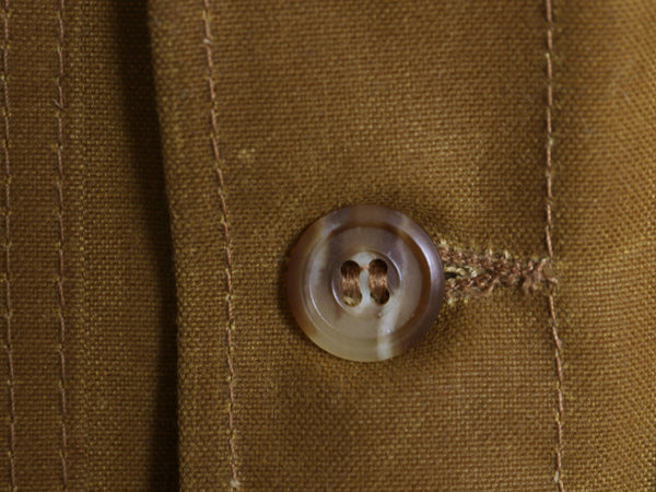 USA製 ★ フィルソン ティン クロス クルーザー ベスト メンズ L 程/ 古着 2012 限定モデル オイルド コットン ワーク アウトドア 茶 無地