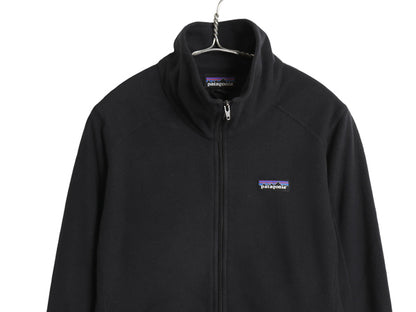 パタゴニア マイクロD フリース ジャケット レディース M / 19年製 ハイネック フルジップ ブルゾン ジャンパー ミドルレイヤー ブラック