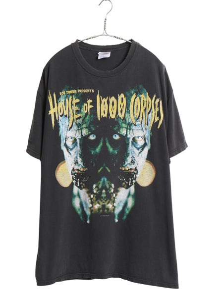 00s ★ ロブゾンビ マーダーライドショー ムービー プリント Tシャツ メンズ XL / オールド 当時物 映画 ホワイトゾンビ メタル バンド 黒