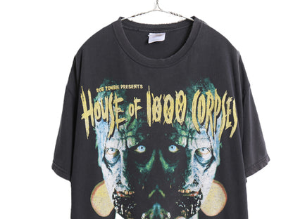00s ★ ロブゾンビ マーダーライドショー ムービー プリント Tシャツ メンズ XL / オールド 当時物 映画 ホワイトゾンビ メタル バンド 黒